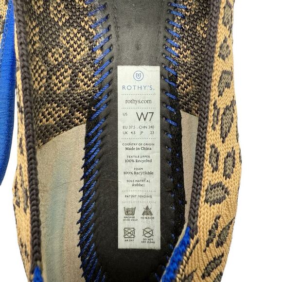 Rothy's The Loafer Spotted Leopard Women’s Size‎ 7 - Picture 9 of 9